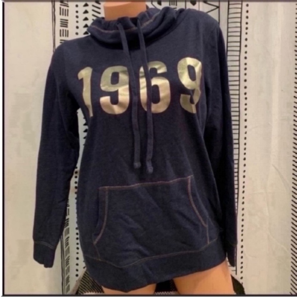 GAP Dark Denim Blue Pullover Hoodie